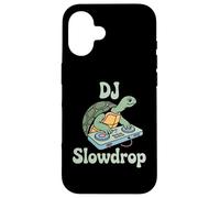 DJ Slowdrop Turtle On Decks Funny EDM Club Vibes Case for iPhone 16