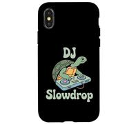 DJ Slowdrop Turtle On Decks Funny EDM Club Vibes Case for iPhone X/XS