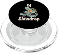 Dj Slowdrop Turtle On The Decks Funny Music PopSockets PopGrip for MagSafe