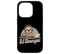 DJ Slowsync Sloth DJ Chill Beats Turntable Headphones EDM Case for iPhone 14 Pro