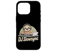 DJ Slowsync Sloth DJ Chill Beats Turntable Headphones EDM Case for iPhone 16 Pro