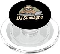DJ Slowsync Sloth DJ Chill Beats Turntable Headphones EDM PopSockets PopGrip for MagSafe