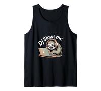Dj Slowsync Sloth DJ Headphones Laptop LoFi Vibes Tank Top