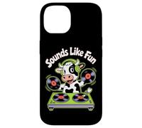 Dj Sounds Like Fun Cow Turntable Vibes Case for iPhone 14