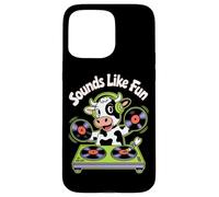Dj Sounds Like Fun Cow Turntable Vibes Case for iPhone 15 Pro Max