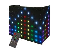 DJ Stage Light Pro 3.3x7.5ft, Sound Activated Rhythm Lights with Remote Control, 80+ Music Programs and 70 Motion Effects for DJ Booths, Stages, Weddings