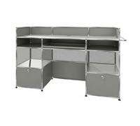 DJ standing desk W 145 cm USM Haller light grey - USM DJ STEHPULT 29