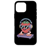 Dj Strawberry Cool Beats Music Mixing Fun Case for iPhone 16 Pro Max