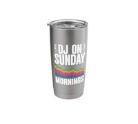 DJ Sunday Audio Tech Music Technician Church Sound Guy Stainless Steel Insulated Tumbler