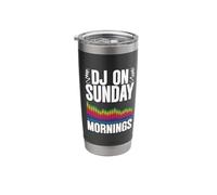 DJ Sunday Audio Tech Music Technician Church Sound Guy Stainless Steel Insulated Tumbler
