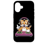 Dj Tiger Spin Beats With Headphones Case for iPhone 16
