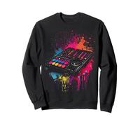 DJ Tune Table Musician Disco Party Club Neon Color DJ Sweatshirt