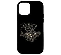Dj turntable Schematic Party Design Dance Disco Techno Music Case for iPhone 12 mini