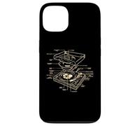 Dj turntable Schematic Party Design Dance Disco Techno Music Case for iPhone 13