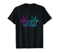 DJ Turntables Music Pulse with Club Beat in Nightlife T-Shirt