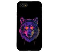 DJ Wolf EDM Beatmaker Music Headphones Techno House Case for iPhone SE (2020) / 7/8