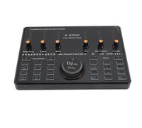 DJ10 Live Sound Card, Audio Mixer with 12 Electric Sound Effects, Support Bluetooth Connection, Smart Noise Reduction, for Live Stream, Podcast
