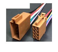 Dj7082-3.5 Automotive Wire Harness Connector 8p16p / 8 Pin 106455-1 Female to Male Audio Cable Length 15cm(8p strip line,1sets)