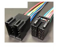 Dj7082-3.5 Car CD 8p Female to Male Harness Connector 8/16 Pin Car Radio 962191-1 Wire Length 15cm(16p strip line,1sets)