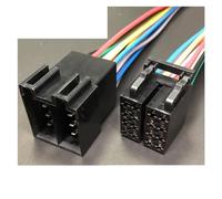 Dj7082-3.5 Car Radio Connector 8p / 8/16 Pin CD Speaker Harness Cable Male Female Mating Boot 962189-1(16p strip line,5sets)