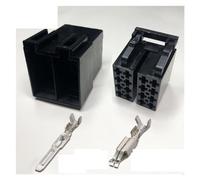 Dj7082-3.5 Car Radio Connector 8p / 8 / 16 Pin CD Speaker Harness Cable Male Female Mating Boot 962189-1(16p,1sets)