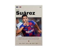 DJAGBW Football Stars - Luis Suarez Poster Canvas Poster Wall Art Decor Print Picture Paintings for Living Room Bedroom Decoration 12x18inch(30x45cm)