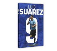 DJAGBW Luis Suarez Poster Canvas Poster Wall Art Decor Print Picture Paintings for Living Room Bedroom Decoration 12x18inch(30x45cm)