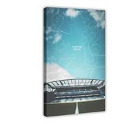 DJAGBW Stamford Bridge Stadium Canvas Poster Wall Art Decor Print Picture Paintings for Living Room Bedroom Decoration 20x30inch(50x75cm)