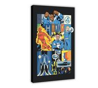DJAGBW The Fantastic Four First Steps Canvas Poster Wall Art Decor Print Picture Paintings for Living Room Bedroom Decoration 20x30inch(50x75cm)
