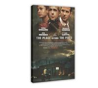 DJAGBW The Place Beyond The Pines Movie Poster Canvas Poster Wall Art Decor Print Picture Paintings for Living Room Bedroom Decoration 20x30inch(50x75cm)