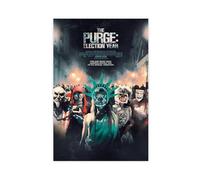 DJAGBW The Purge Election Year MOVIE POSTER Canvas Poster Wall Art Decor Print Picture Paintings for Living Room Bedroom Decoration 12x18inch(30x45cm)