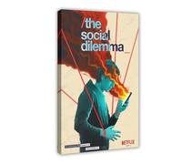 DJAGBW The Social Dilemma Canvas Poster Wall Art Decor Print Picture Paintings for Living Room Bedroom Decoration 12x18inch(30x45cm)