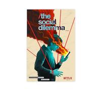 DJAGBW The Social Dilemma Canvas Poster Wall Art Decor Print Picture Paintings for Living Room Bedroom Decoration 12x18inch(30x45cm)