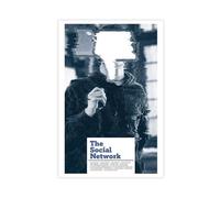 DJAGBW The Social Network Film Poster Canvas Poster Wall Art Decor Print Picture Paintings for Living Room Bedroom Decoration 24x36inch(60x90cm)