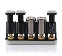 Django Hand Exerciser Strengthener | 5 Finger Grip Adjustable | for Guitar, Musicians, Athletes, Rock Climbers, and Physical Therapy | Includes 3 Resistance Training Workout Cards | Fully Guaranteed