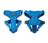 DJANGO Tahoe No Pull Dog Harness - Durable and Comfortable Neoprene Pet Harness for Dogs - Padded Pet Harness for Everyday Use - Adjustable Pet Harness for Large Dogs - Alpine Blue Large Dog Harness