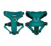 DJANGO Tahoe No Pull Dog Harness - Escape-Proof Dog Harness for Medium & Large Dogs with Front & Back Clips for Everyday Use - Adjustable, Padded, Reflective, Secure, Easy On/Off - Dark Teal, Large