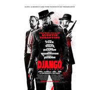 Django Unchained, 2012 Film Movie Classic A4 Wall Art Print 29.7 x 21 cm American revisionist Western film written and directed by Quentin Tarantino