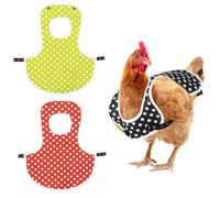 DJAPWPX-3Pcs Chicken Saddle Hen Saddle with Adjustable Straps Wear Resistant Chicken Protector Saddle Breathable Hen Saddle Apron Practical for Hens Chicken