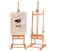 DJAR Wooden H Frame Studio Art Easel for Painting, 67’’-95’’ Adjustable Height, Large Wood Artist Floor Easel, Hold Canvas up to 49’’, for Adults, Beginner