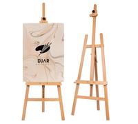 DJAR Wooden Painting Easel for Adults, Heavy-Duty Adjustable A-Frame Floor Art Stand, Holds Canvases up to 109 cm, Display Easel for Artists and Beginners