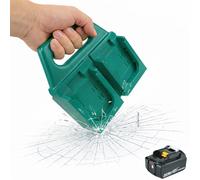 DJBNT 4-Slot Battery Holder Compatible with Makita 18V & 14.4V Batteries, Portable Battery Holder with Handle for BL1830 BL1840 BL1850 BL1860, Heavy Duty Organizer for Storage and Transport
