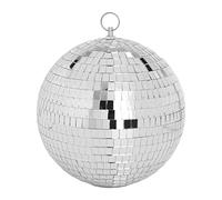 DJBoomy 8 Inch Hanging Mirror Disco Ball: Silver Disco Balls Decorations Mirror Ball with Hanging Ring for Party Decor Home Events DJ Parties
