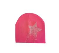 DJC BOUTIQUE Chemo Beanie Hat for Kids Soft Jersey Cap Hat Turban Headwrap Scarf Lined Toddler (UK, Age, 3 Years, 8 Years, Pink Star)