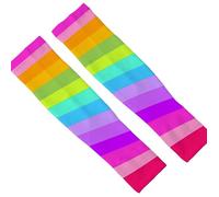 DJC BOUTIQUE PICC Line Cover Upper Arm Fore Arm (Pair), Chemo Cancer Sleeve Ice Sleeve Rainbow Colour Blends Bright