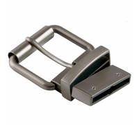 DJCAIZYY 1.5" (40mm) Reversible Belt Buckle Replacement Belt Buckle, Grey Brushed, 40 mm