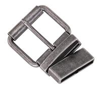 DJCAIZYY 1.5" (40mm) Reversible Belt Buckle Replacement Belt Buckle, Vntage Silver, 1.5"