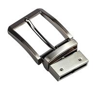 DJCAIZYY Belt Buckle Replacement Buckle Reversible Classic Business Buckle 1 3/8 inch (35mm)-1.5 inch （40mm）, White Brushed, 1.5"(40mm)