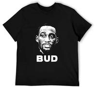 DJCBBSYe Frances Terence Crawford Bud Big Face Silhouette Boxing Fight Fan T Shirt Black