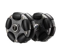 DJCRAWLER 58mm Omni Rack Easy Wheels for Brompton Folding Bike & Electric Bicycle, 10KG Load Omni-direction Roller Replacement Accessories with Bearing for 3Sixty Aceoffix [M6*45MM/60MM Screws] (gray)